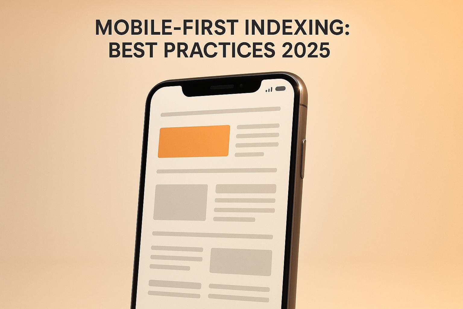 Mobile-First Indexing: Best Practices 2025