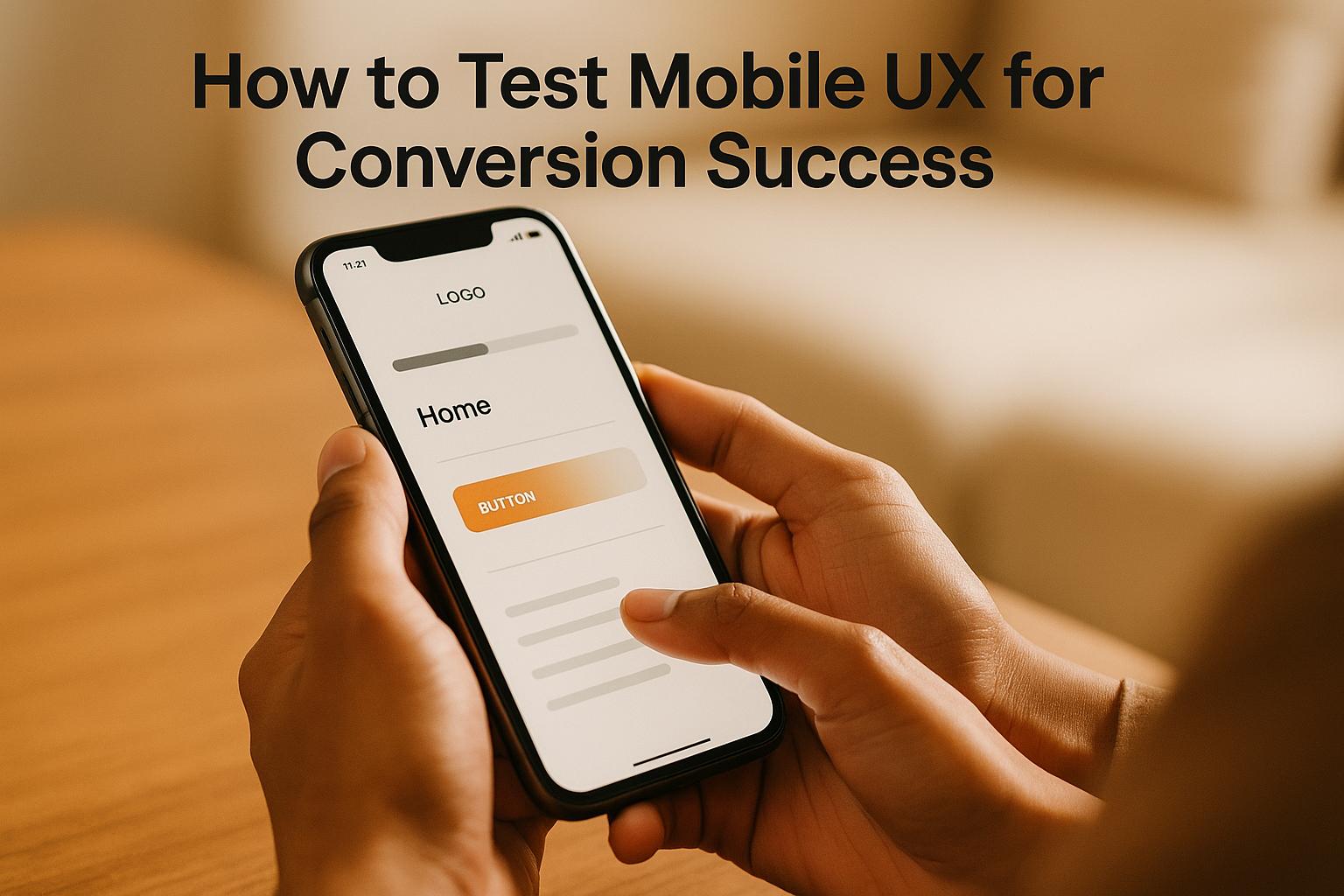 How to Test Mobile UX for Conversion Success