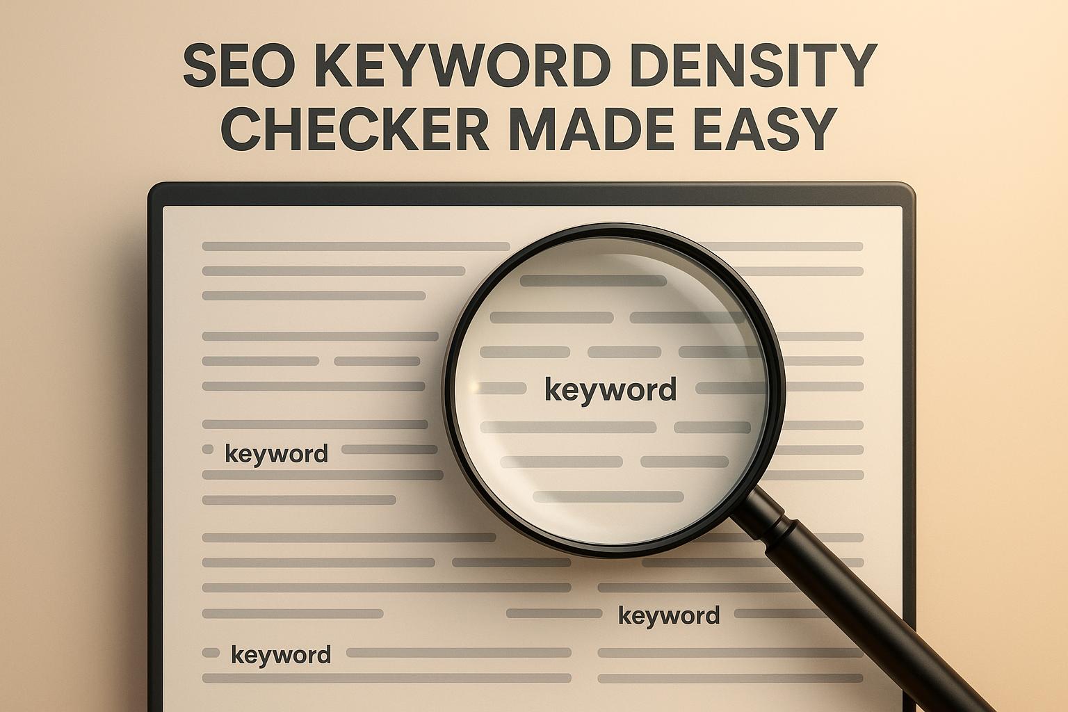 SEO Keyword Density Checker Made Easy