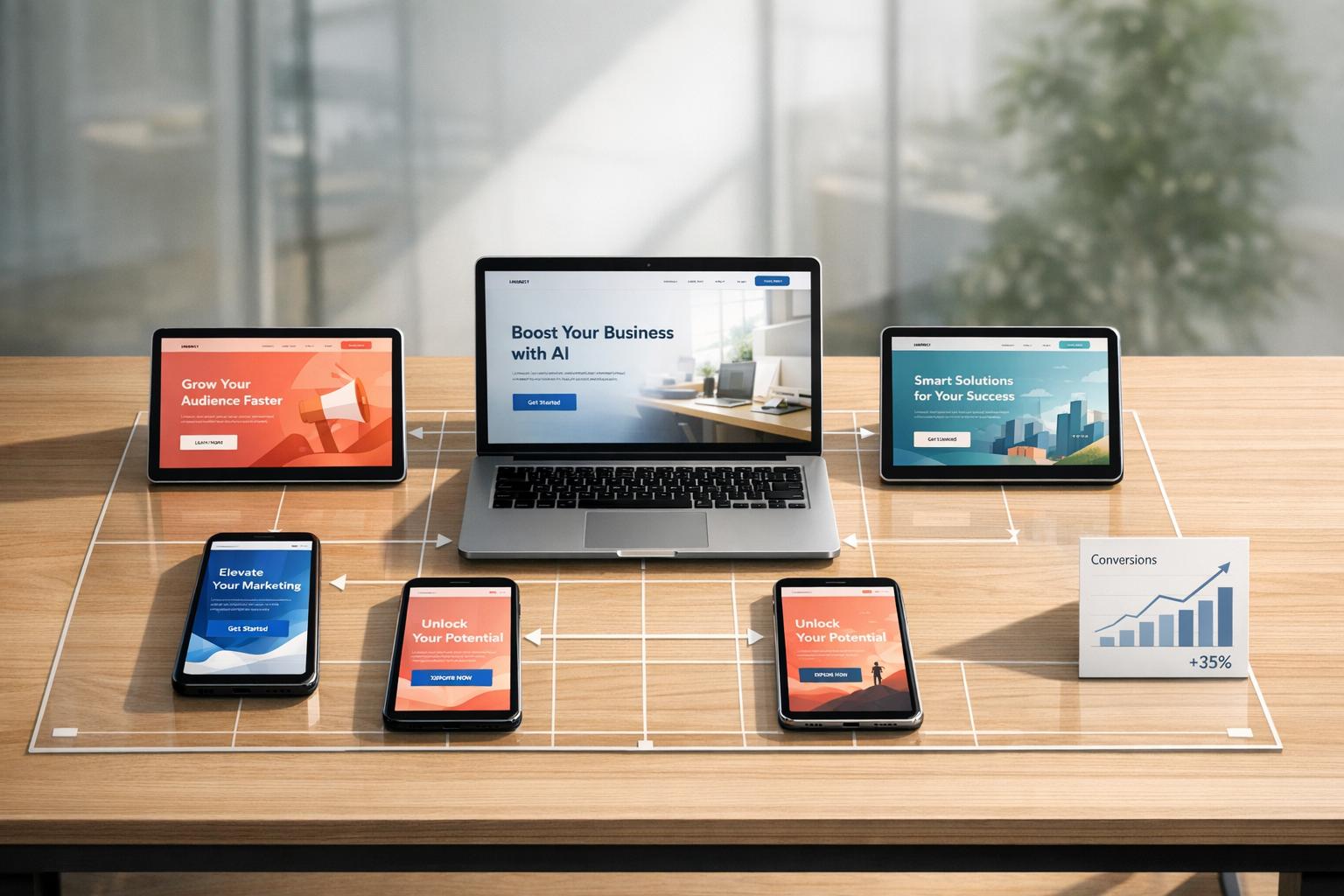 5 Benefits of AI-Generated Landing Page Variations