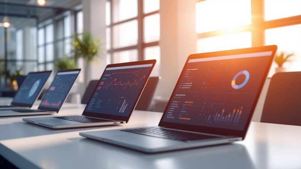 A/B testing platform comparison on laptops